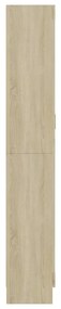 vidaXL Βιτρίνα Χρώμα Sonoma Δρυς 82,5 x 30,5 x 185,5 εκ. Επεξ. Ξύλο