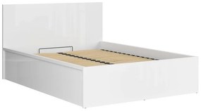 Κρεβάτι Boston DR105, Διπλό, Άσπρο, 160x200, Πλαστικοποιημένη μοριοσανίδα, Τάβλες για Κρεβάτι, 169x205x95cm, 115 kg | Epipla1.gr