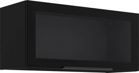 Κρεμαστή βιτρίνα Universal 80 GUS 36 MDF 1F-Μαύρο