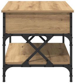 vidaXL Τραπεζάκι σαλονιού Artisan Oak 70x50x50εκ Επεξεργασμένο ξύλο