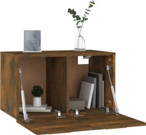 vidaXL Ντουλάπι Τοίχου Καπνιστή Δρυς 60x36,5x35 εκ. Επεξεργασμένο Ξύλο