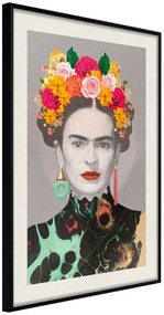 Αφίσα - Charismatic Frida - 20x30 - Μαύρο - Με πασπαρτού