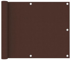 vidaXL Διαχωριστικό Βεράντας Καφέ 75 x 500 εκ. Ύφασμα Oxford