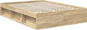 vidaXL Σκελετός Κρεβατιού Sonoma Δρυς 140 x 200 cm
