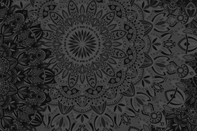 Εικόνα κομψή Mandala σε ασπρόμαυρο - 90x60