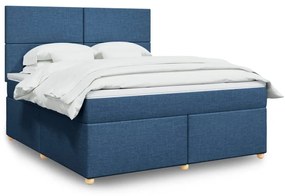 ΚΡΕΒΑΤΙ BOXSPRING ΜΕ ΣΤΡΩΜΑ ΜΠΛΕ 180X200 ΕΚ. ΥΦΑΣΜΑΤΙΝΟ 3293658