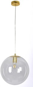 Φωτιστικό Οροφής SE 3000-1 GOLD GLOBE CLEAR Ε3 - 77-4478 - 21W - 50W - 77-4478