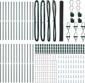 vidaXL Στύλος Περιφράξεων Γκρι 50 x 1,5 μ (δίχτυ 50 χιλ)