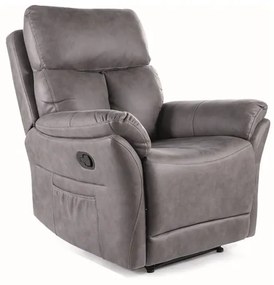 FOTEL ROZKŁADANY HADES SZARY TAP.207 DIOMMI-80-3281