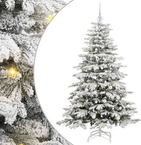 vidaXL Τεχνητό Χριστουγεννιάτικο Δέντρο με Άξονα Λευκό 180 cm