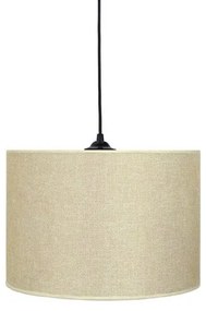 Κρεμαστό Φωτιστικό Οροφής 1xE27 Ύφασμα Φ30cm ΗΚ Heronia Lighting-14-0296-Μπεζ 14-0296