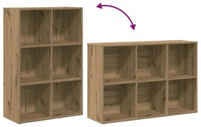Ντουλάπι βιβλίου/Σιδερένιο ντουλάπι Artisan Oak 66x30x98 cm - Καφέ