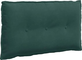vidaXL Μαξιλάρι Πλάτης Σκούρο Πράσινο 80 x 50 x 19 cm
