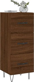 vidaXL Ντουλάπι Καφέ Δρυς 34,5 x 34 x 90 εκ. Επεξεργασμένο Ξύλο