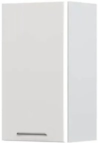 Ντουλάπι κρεμαστό Modena V7-40-1K-Λευκό - Γκρι ανοιχτό