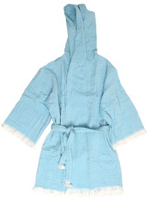 Ρόμπα Μουσελίνα Γυναικεία Anna Riska Adelina Blue Γαλάζιο SMALL/MEDIUM