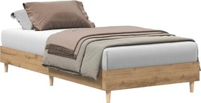vidaXL Πλαίσιο κρεβατιού χωρίς στρώμα Artisan Oak 90x190 cm