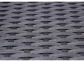 vidaXL Σετ Τραπεζαρίας Εξ. Χώρου 5 τεμ. Μαύρο Συνθ. Ρατάν με Μαξιλάρια