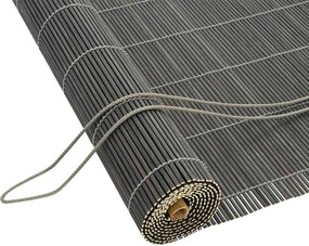 vidaXL Ρόλερ (στόρι) Γκρι 50 x 220 εκ Μπαμπού