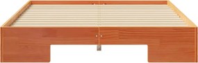 vidaXL Σκελετός Κρεβατιού Καφέ 140 x 190 cm