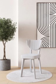 Stewehome Μοντέρνα Καρέκλα Τραπεζαρίας με Μαλακή Πλάτη και Άνετο Κάθισμα λευκό 45x45x85 cm
