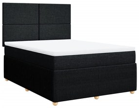 ΚΡΕΒΑΤΙ BOXSPRING ΜΕ ΣΤΡΩΜΑ ΜΑΥΡΟ 140X200 ΕΚ. ΥΦΑΣΜΑΤΙΝΟ 3294374