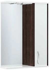 Καθρέπτης Μπάνιου Με φωτισμό LED & Διακόπτη Λευκό Γυαλιστερό-Βέγγε 60x17x87εκ