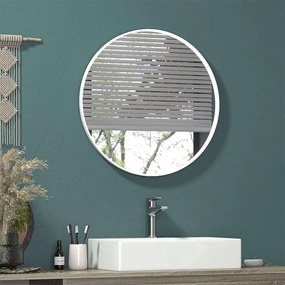 Καθρέπτης APRIL60 Με Φωτισμό Ø600x80cm White Karag Γυαλί