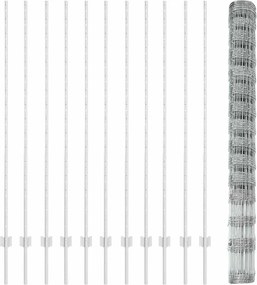 vidaXL Άγριος Φράκτης με Στηρίγματα 25 x 1,6 μ. (Π x Υ)