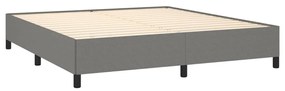 ΚΡΕΒΑΤΙ BOXSPRING ΜΕ ΣΤΡΩΜΑ ΣΚΟΥΡΟ ΓΚΡΙ 180X200 ΕΚ ΥΦΑΣΜΑΤΙΝ 3128062