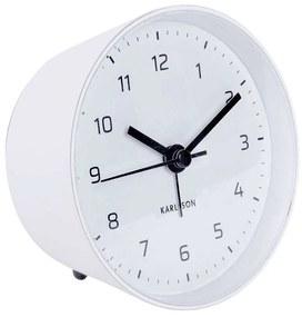 Ρολόι Επιτραπέζιο - Ξυπνητήρι Cone KA5843WH Φ10x5cm White Karlsson Metal