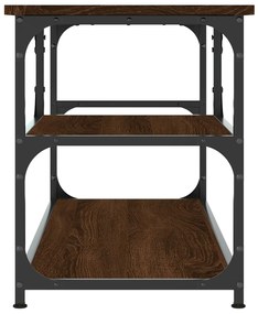 vidaXL Έπιπλο Τηλεόρασης Καφέ Δρυς 103x38x46,5 εκ Επεξ. Ξύλο &amp; Ατσάλι