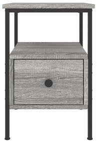 vidaXL Κομοδίνα 2 τεμ. Γκρι Sonoma 34 x 36 x 50 εκ. Επεξεργασμένο Ξύλο