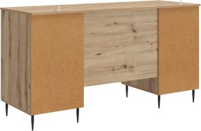 vidaXL Γραφείο Artisan Δρυς 142,5 x 50 x 75 εκ. Επεξεργασμένο Ξύλο