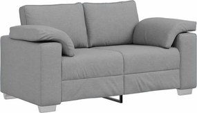 vidaXL Διθέσιος καναπές Ανοιχτό γκρι 160 cm ύφασμα