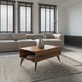 Τραπεζάκι σαλονιού Marla καρυδί 90x56x40 εκ. 90x56x40 εκ.