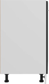 vidaXL Ντουλάπι "Lyon" Μαύρο 60x46x81,5 εκ. από Τεχνητό Ξύλο