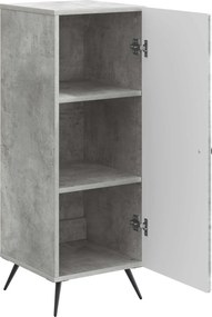 vidaXL Πλαϊνό γραφείο Γκρι Σκυροδέματος 33 x 34,5 x 90 εκ