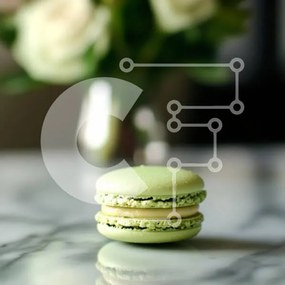 Intra Συλλεκτικό Ξύλινο Παζλ Plywood  4mm - Πράσινο Macaron σε μαρμάρινη επιφάνεια Σε Ξύλινο Κουτί - Διαστάσεις: 10x10 cm – 25 κομμάτια
