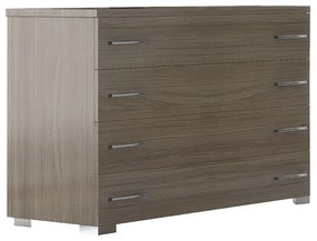 Intrahome Συρταριέρα με 4 συρτάρια σε χρώμα σταχτί 100x39x73 Intrahomesa-00652586