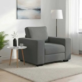 vidaXL Πολυθρόνα Σκούρο Γκρι 100x77x82 εκ. Ύφασμα