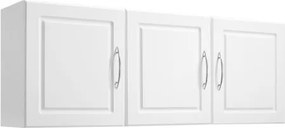 VEVOR 54 in Laundry Room Wall Cabinet 2-Tier Kitchen Cupboard with 3 Doors White