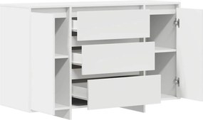 vidaXL Πλαϊνό γραφείο Λευκό 120 x 41 x 75 εκ. Επεξεργασμένο ξύλο