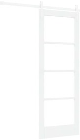 vidaXL Συρόμενη Πόρτα Λευκό 73.5 x 198.5 εκ. Μασίφ ξύλο πεύκου