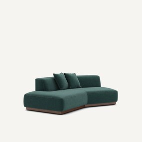 Γωνία καναπέ αριστερή από μελανζέ ύφασμα, JACOPO