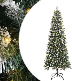 vidaXL Τεχνητό Χριστουγεννιάτικο Δέντρο με 300 LED Πράσινο 240 cm