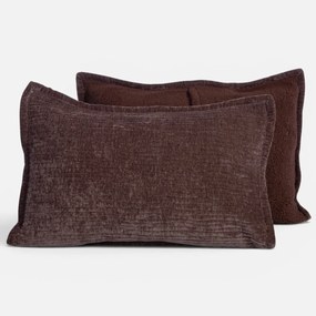 Ζεύγος Μαξιλαροθήκες (52x72) Nef-Nef Homeware Elements Brave Coffee