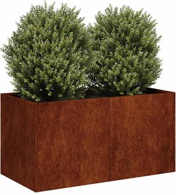 vidaXL Γλάστρα Κήπου Σκ rusty 80 x 40 x 40 cm