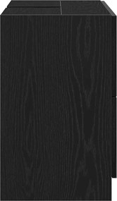 vidaXL Ντουλάπι Μπάνιου Μαύρη Οξυά 78 x 37 x 59 cm Επεξεργασμένο ξύλο