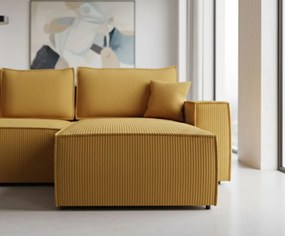 Γωνιακός καναπές Malaga mini I-Moustardi-Δεξιά